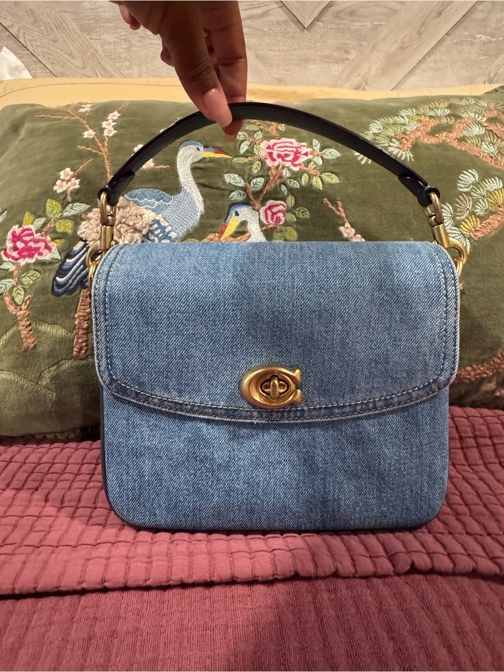 COACH Cassie 19 Denim Crossbody bag